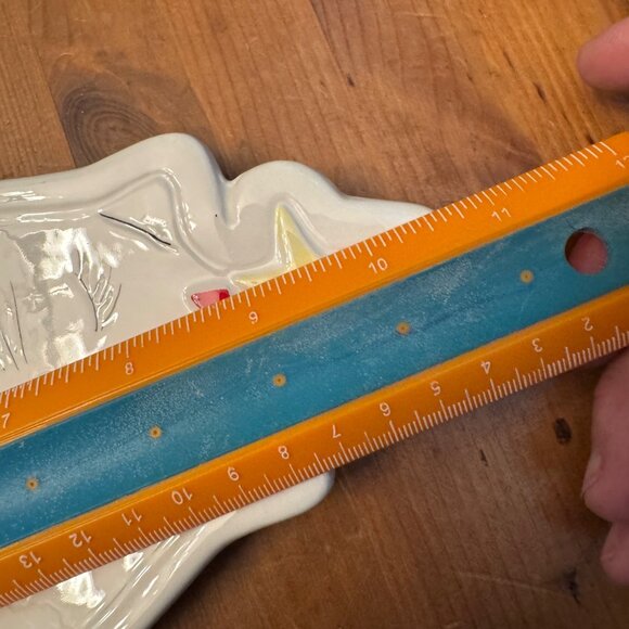 Arlington Designs White Cat Christmas Snack Tray  Meowy Christmas - Picture 7 of 8